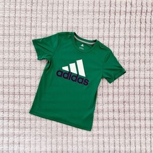 Adidas Kids Emerald Green Tee